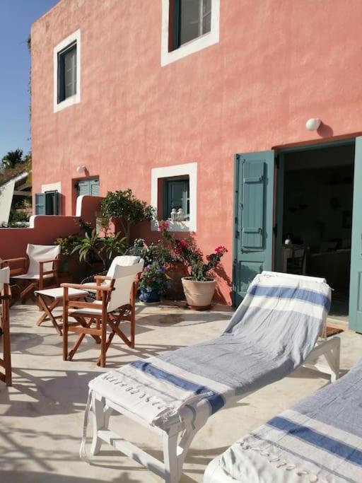 Casa Dei Melograni At Vourlidia Leros Villa Vromolithos Exteriör bild